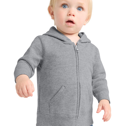 Port & Co – Infant Core Fleece Full‑Zip Hooded Sweatshirt – CAR78IZH
