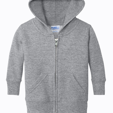 Port & Co – Infant Core Fleece Full‑Zip Hooded Sweatshirt – CAR78IZH