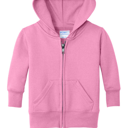 Port & Co – Infant Core Fleece Full‑Zip Hooded Sweatshirt – CAR78IZH