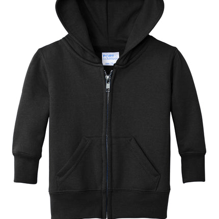 Port & Co – Infant Core Fleece Full‑Zip Hooded Sweatshirt – CAR78IZH