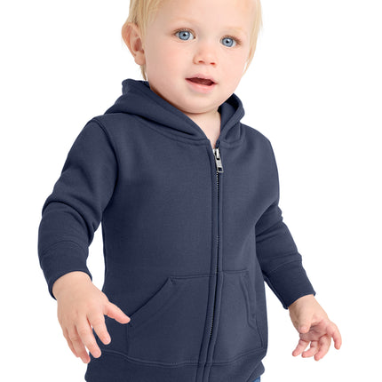 Port & Co – Infant Core Fleece Full‑Zip Hooded Sweatshirt – CAR78IZH