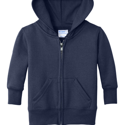Port & Co – Infant Core Fleece Full‑Zip Hooded Sweatshirt – CAR78IZH