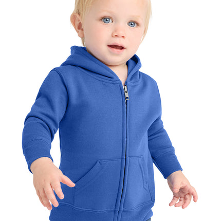 Port & Co – Infant Core Fleece Full‑Zip Hooded Sweatshirt – CAR78IZH