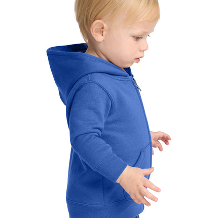 Port & Co – Infant Core Fleece Full‑Zip Hooded Sweatshirt – CAR78IZH