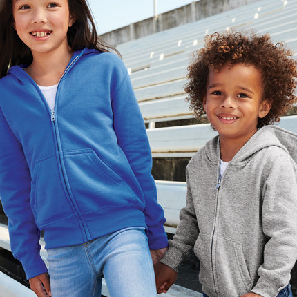 Port & Co Toddler Core Fleece Full‑Zip Hooded Sweatshirt – CAR78TZH