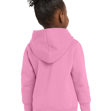 Port & Co Toddler Core Fleece Full‑Zip Hooded Sweatshirt – CAR78TZH