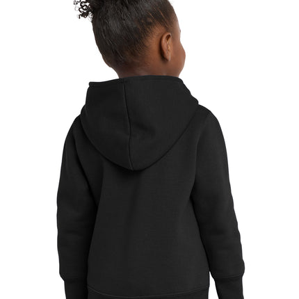 Port & Co Toddler Core Fleece Full‑Zip Hooded Sweatshirt – CAR78TZH