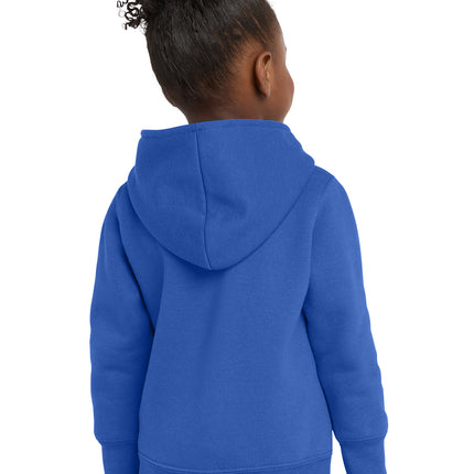 Port & Co Toddler Core Fleece Full‑Zip Hooded Sweatshirt – CAR78TZH
