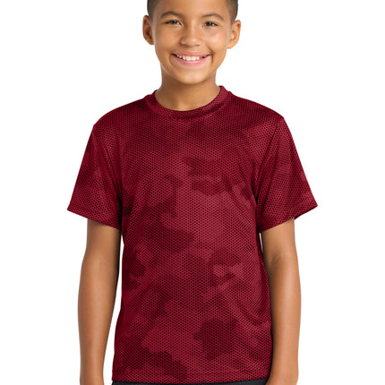 Sport‑Tek® Youth CamoHex Tee – YST370