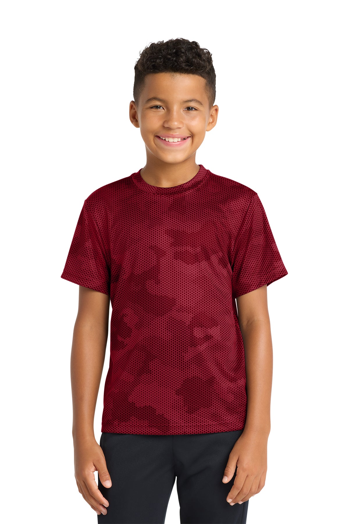 Sport‑Tek® Youth CamoHex Tee – YST370