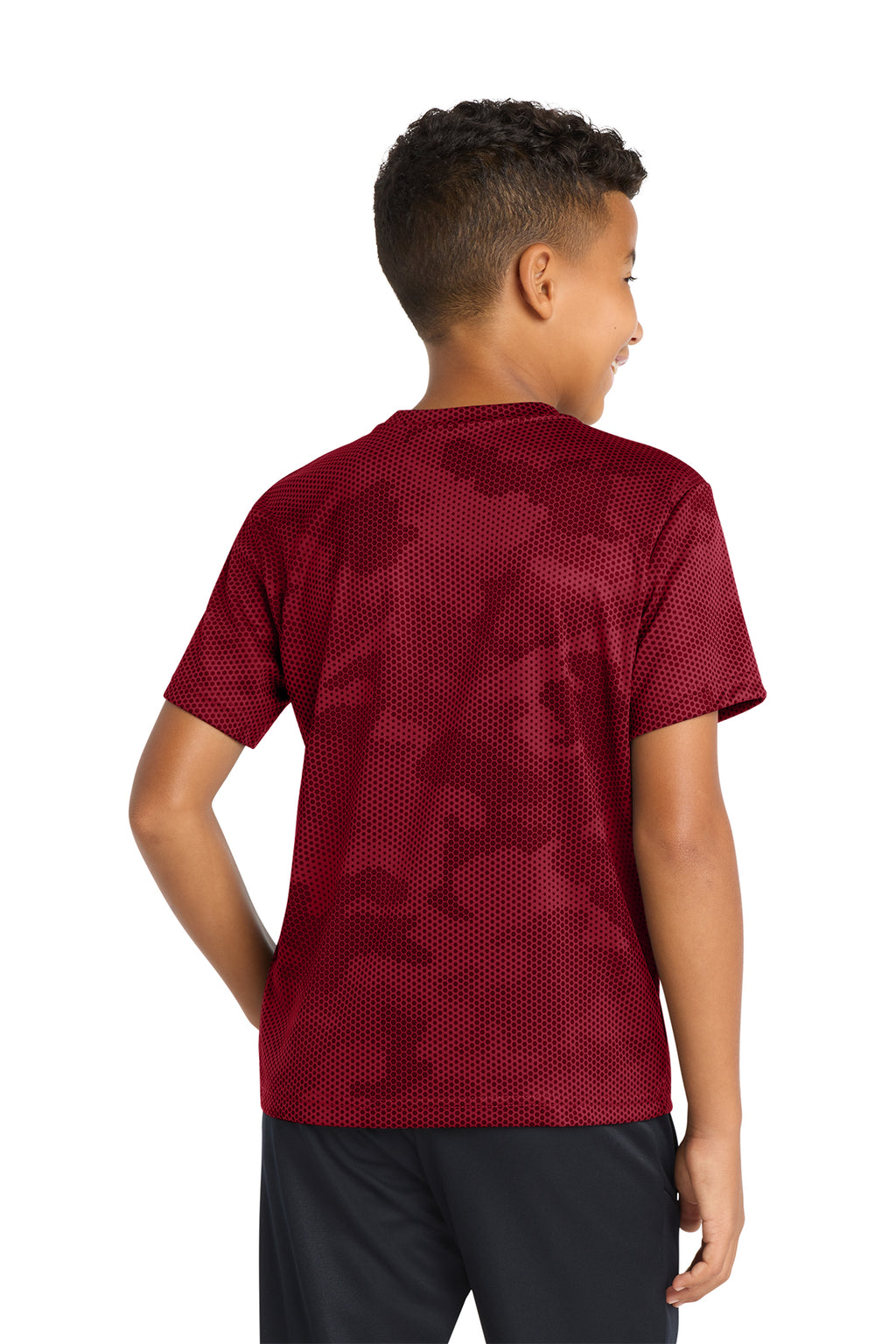 Sport‑Tek® Youth CamoHex Tee – YST370