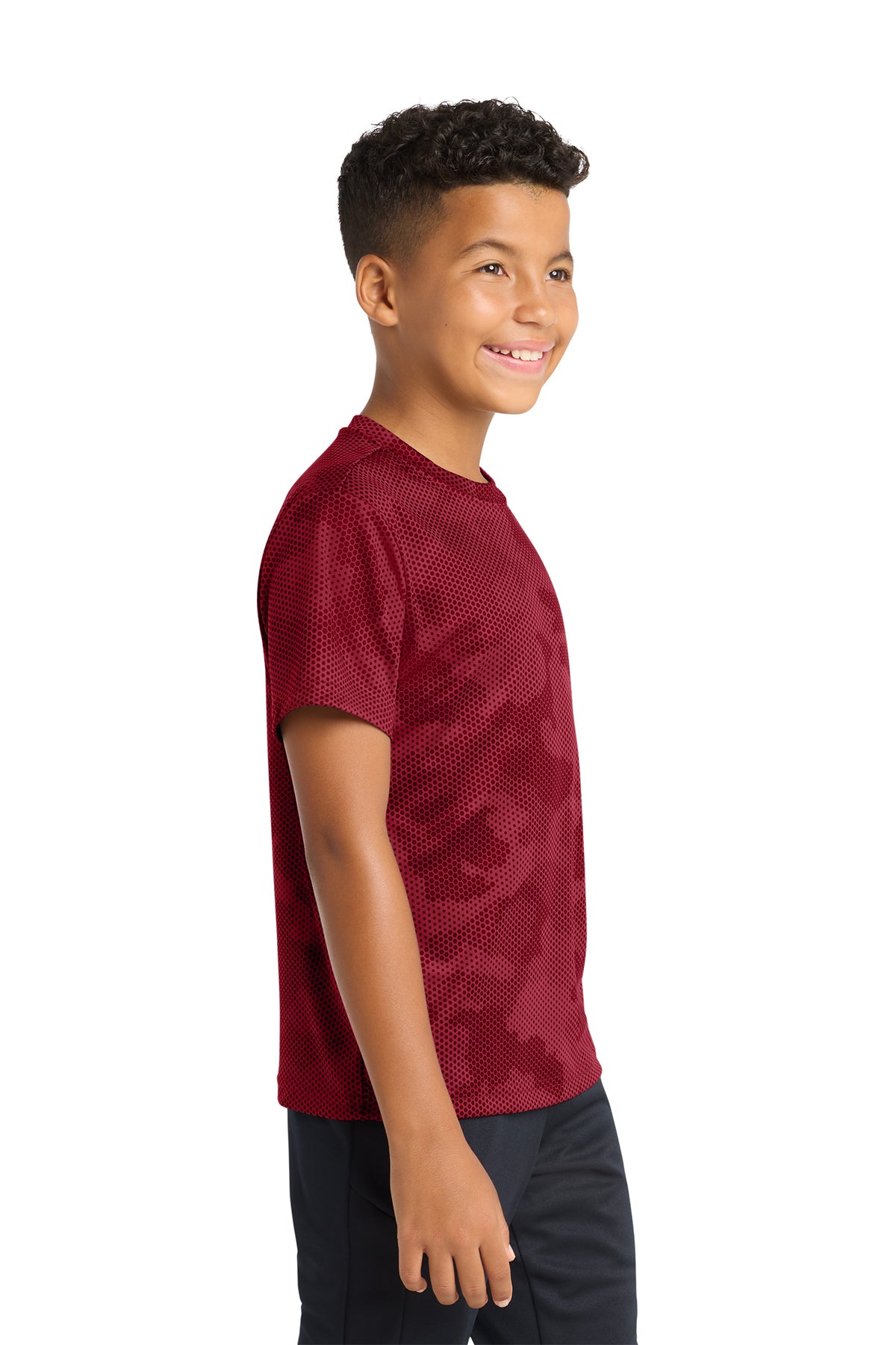 Sport‑Tek® Youth CamoHex Tee – YST370
