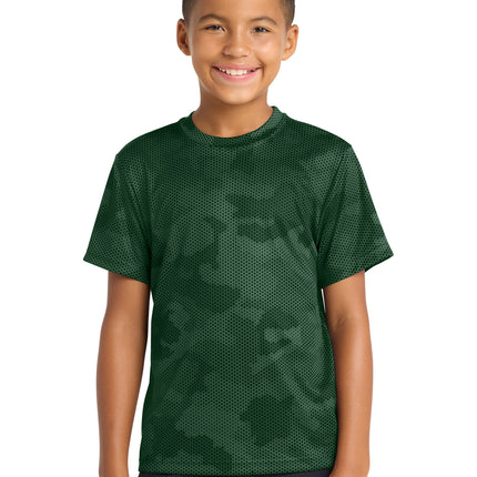 Sport‑Tek® Youth CamoHex Tee – YST370