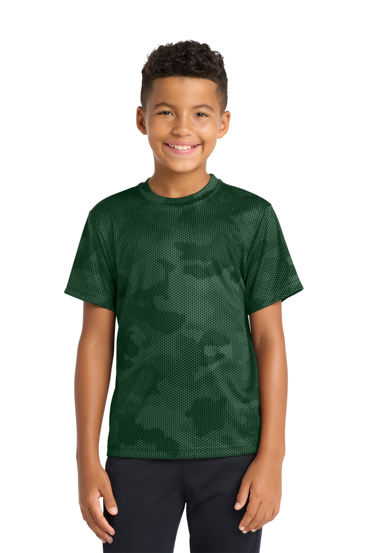 Sport‑Tek® Youth CamoHex Tee – YST370