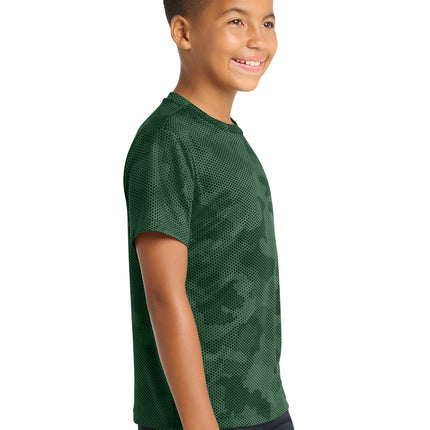 Sport‑Tek® Youth CamoHex Tee – YST370