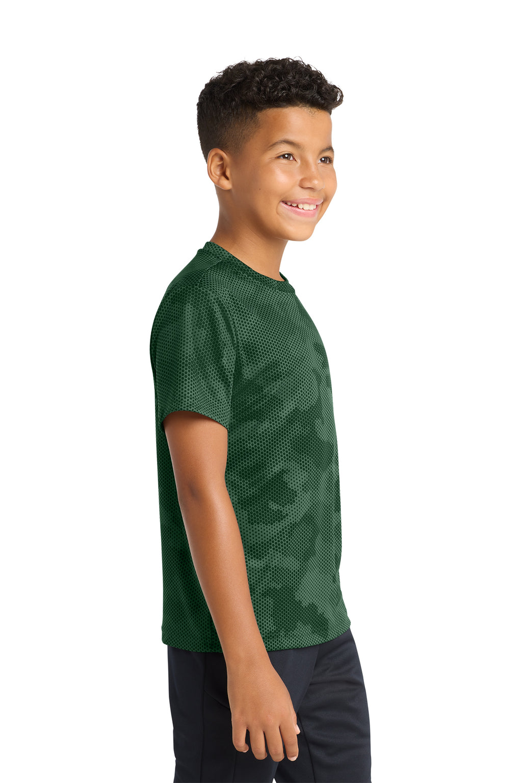 Sport‑Tek® Youth CamoHex Tee – YST370