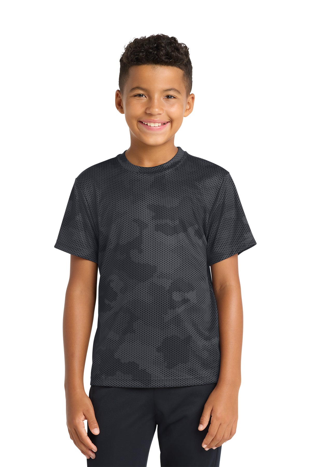 Sport‑Tek® Youth CamoHex Tee – YST370