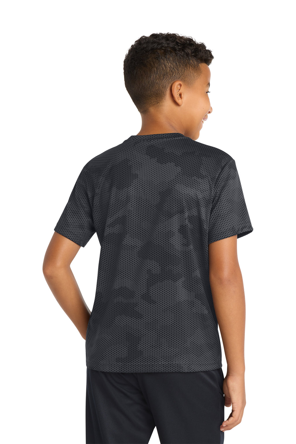 Sport‑Tek® Youth CamoHex Tee – YST370