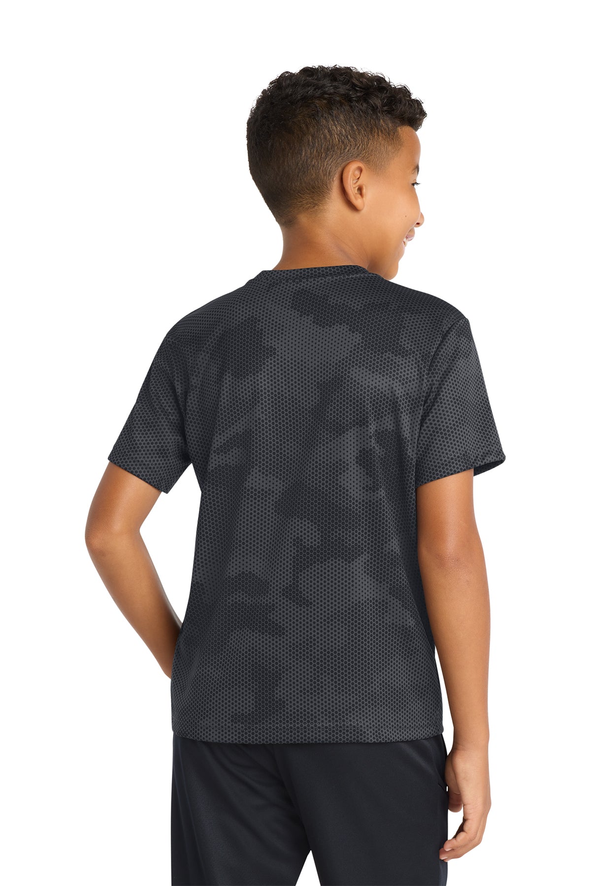 Sport‑Tek® Youth CamoHex Tee – YST370