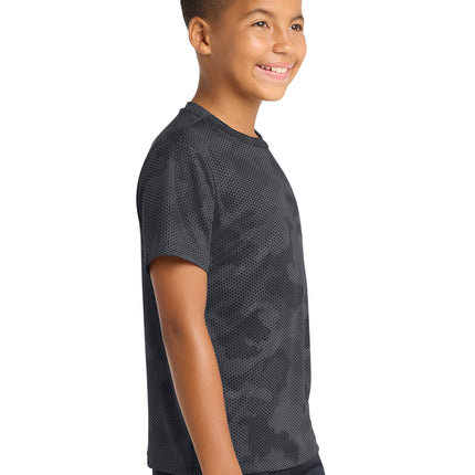 Sport‑Tek® Youth CamoHex Tee – YST370