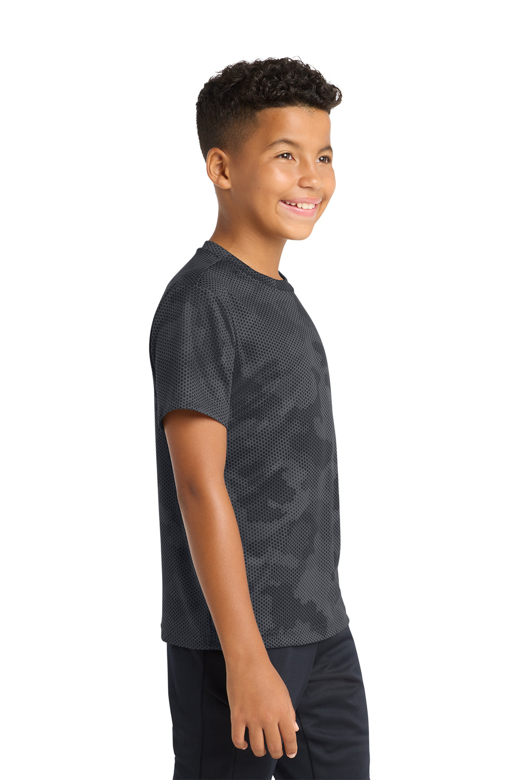 Sport‑Tek® Youth CamoHex Tee – YST370