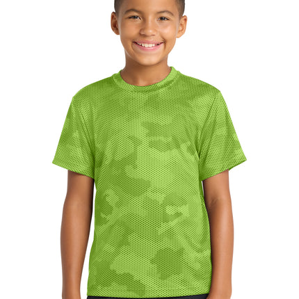Sport‑Tek® Youth CamoHex Tee – YST370