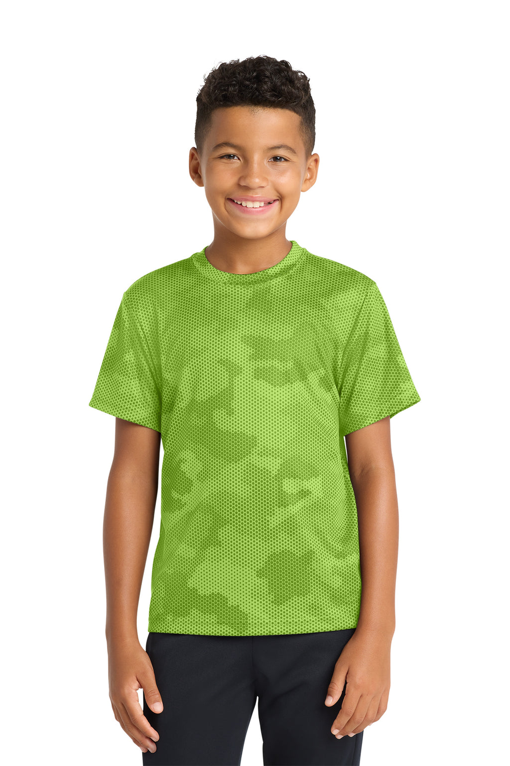 Sport‑Tek® Youth CamoHex Tee – YST370