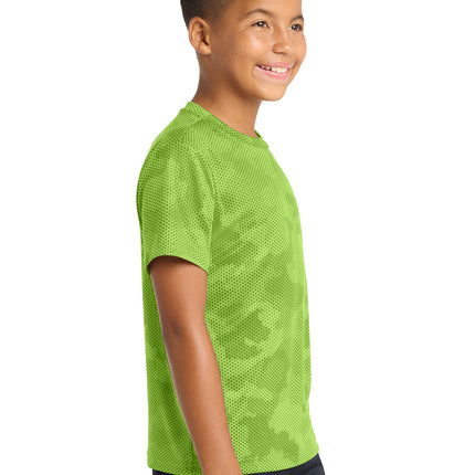 Sport‑Tek® Youth CamoHex Tee – YST370