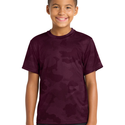 Sport‑Tek® Youth CamoHex Tee – YST370