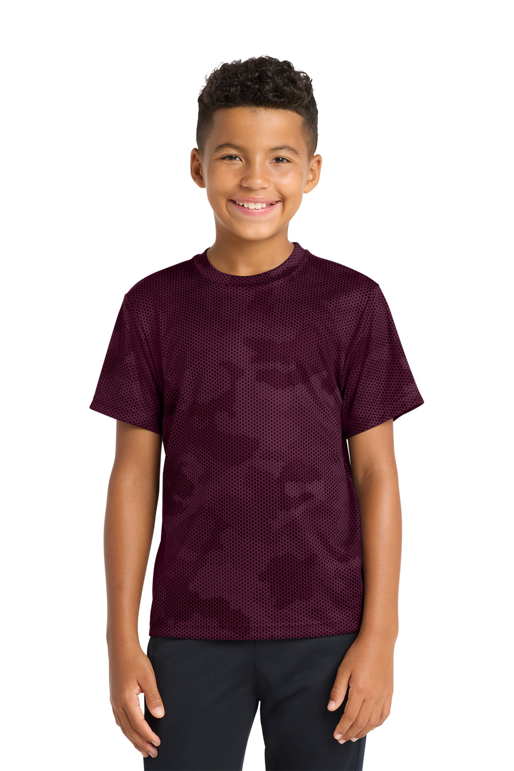 Sport‑Tek® Youth CamoHex Tee – YST370