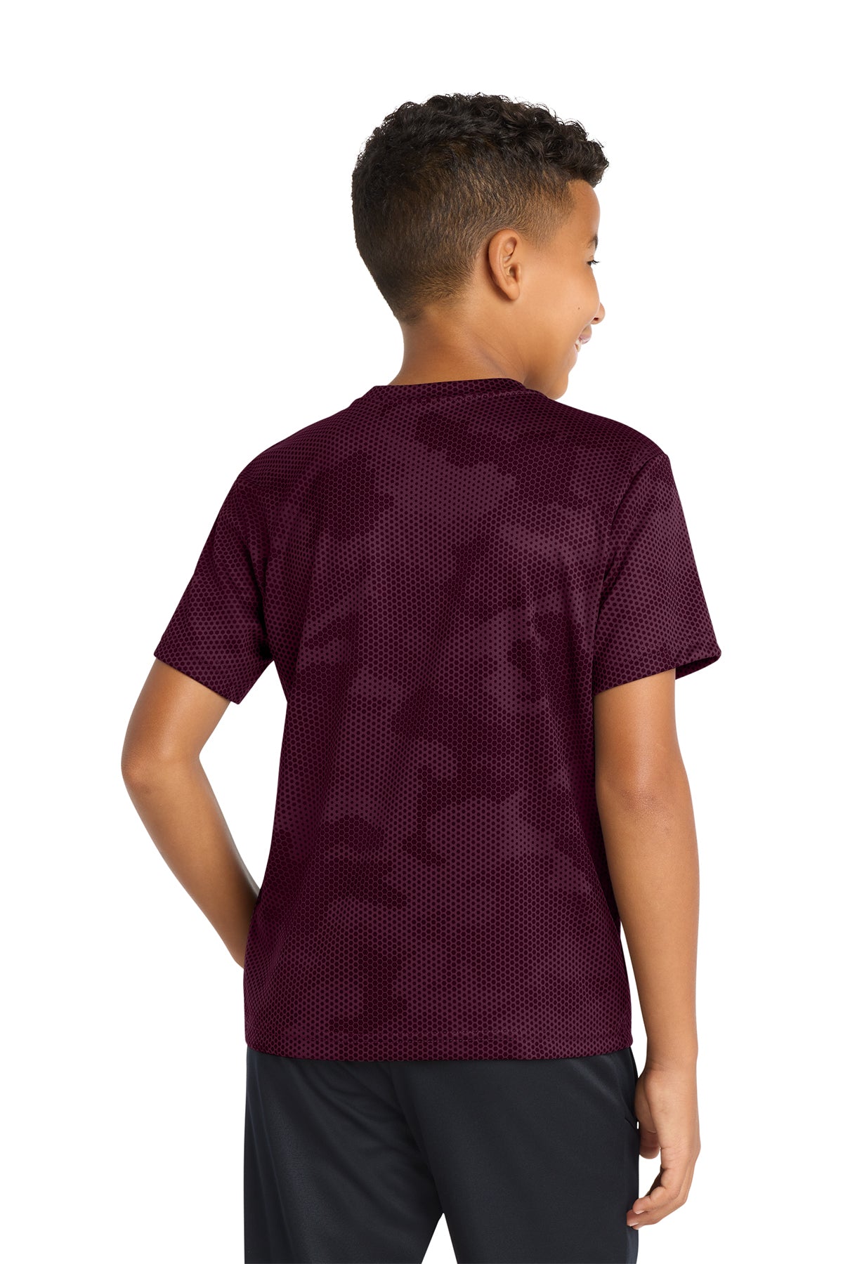 Sport‑Tek® Youth CamoHex Tee – YST370