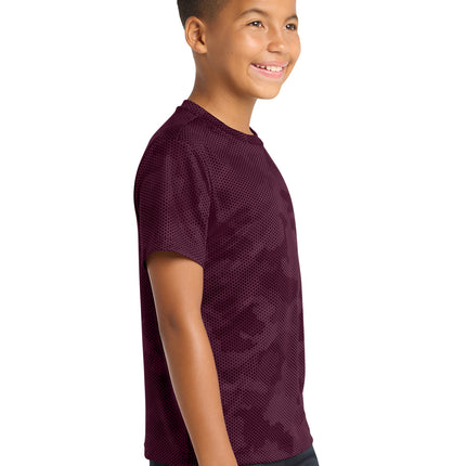 Sport‑Tek® Youth CamoHex Tee – YST370