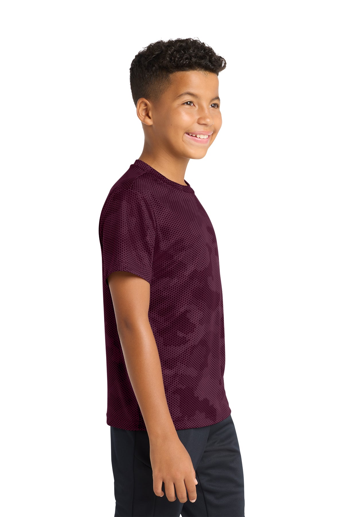 Sport‑Tek® Youth CamoHex Tee – YST370