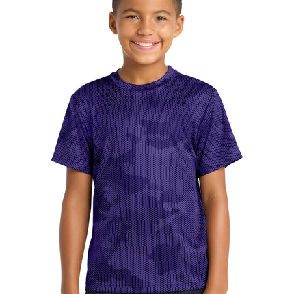 Sport‑Tek® Youth CamoHex Tee – YST370