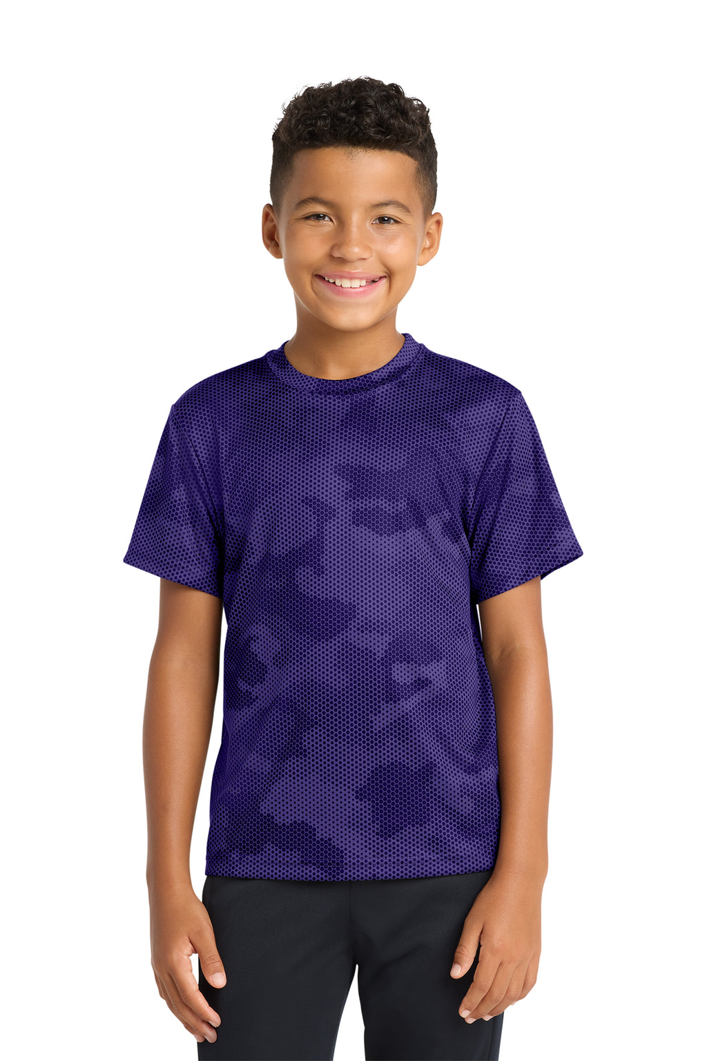 Sport‑Tek® Youth CamoHex Tee – YST370