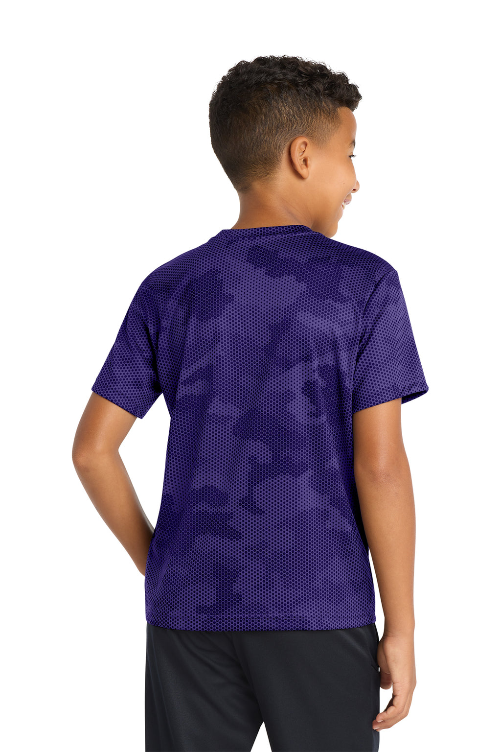 Sport‑Tek® Youth CamoHex Tee – YST370