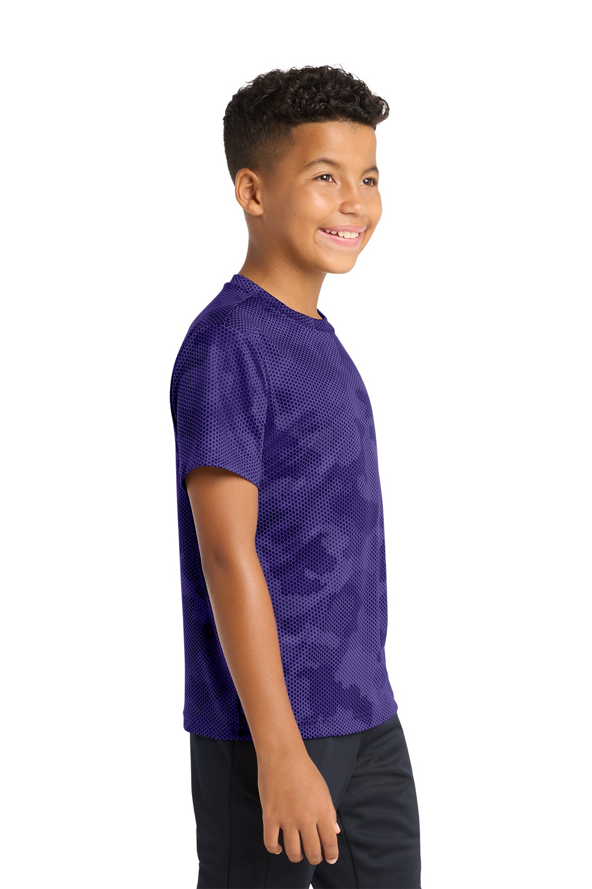 Sport‑Tek® Youth CamoHex Tee – YST370