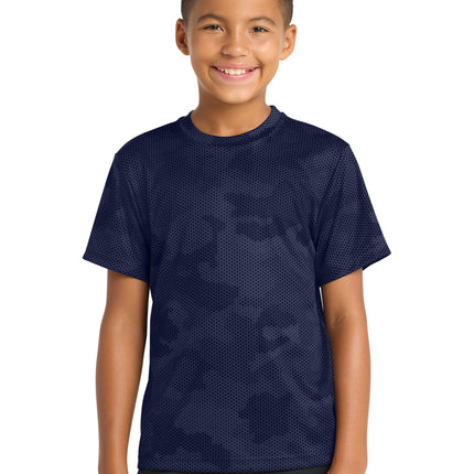 Sport‑Tek® Youth CamoHex Tee – YST370