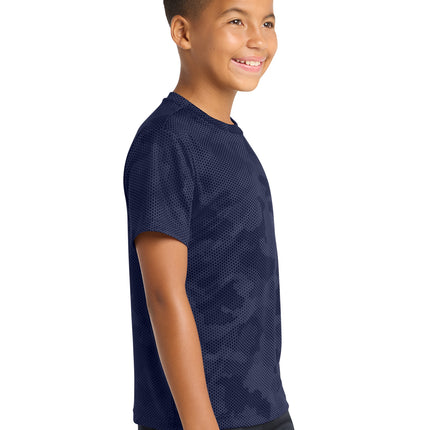 Sport‑Tek® Youth CamoHex Tee – YST370