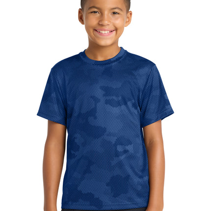 Sport‑Tek® Youth CamoHex Tee – YST370