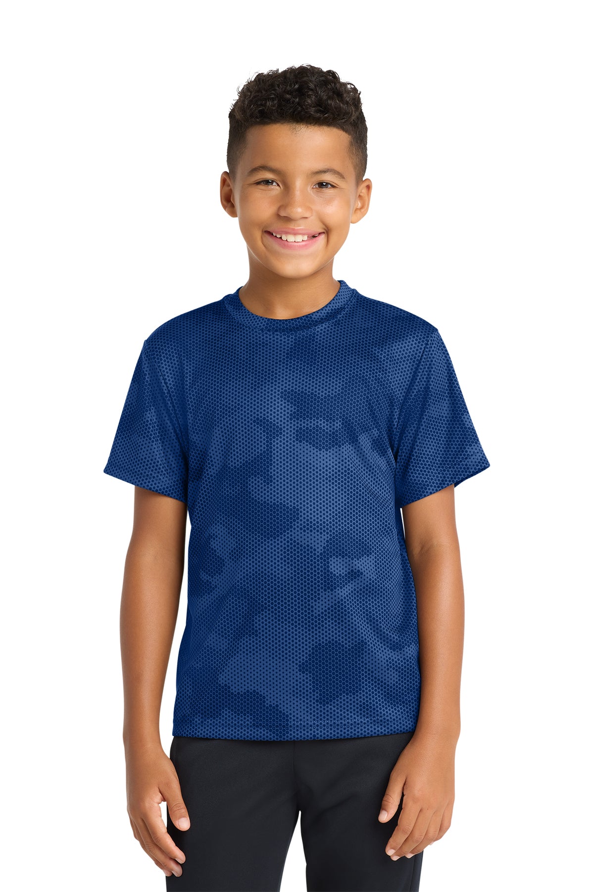 Sport‑Tek® Youth CamoHex Tee – YST370