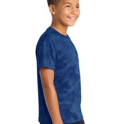 Sport‑Tek® Youth CamoHex Tee – YST370