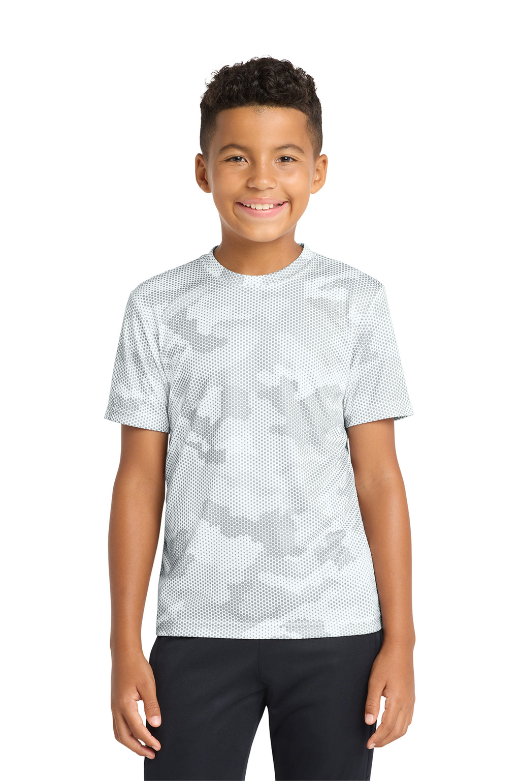 Sport‑Tek® Youth CamoHex Tee – YST370