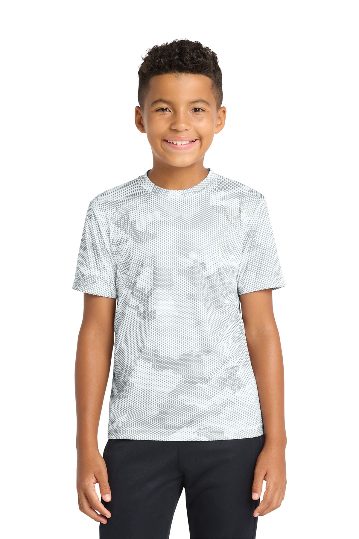 Sport‑Tek® Youth CamoHex Tee – YST370