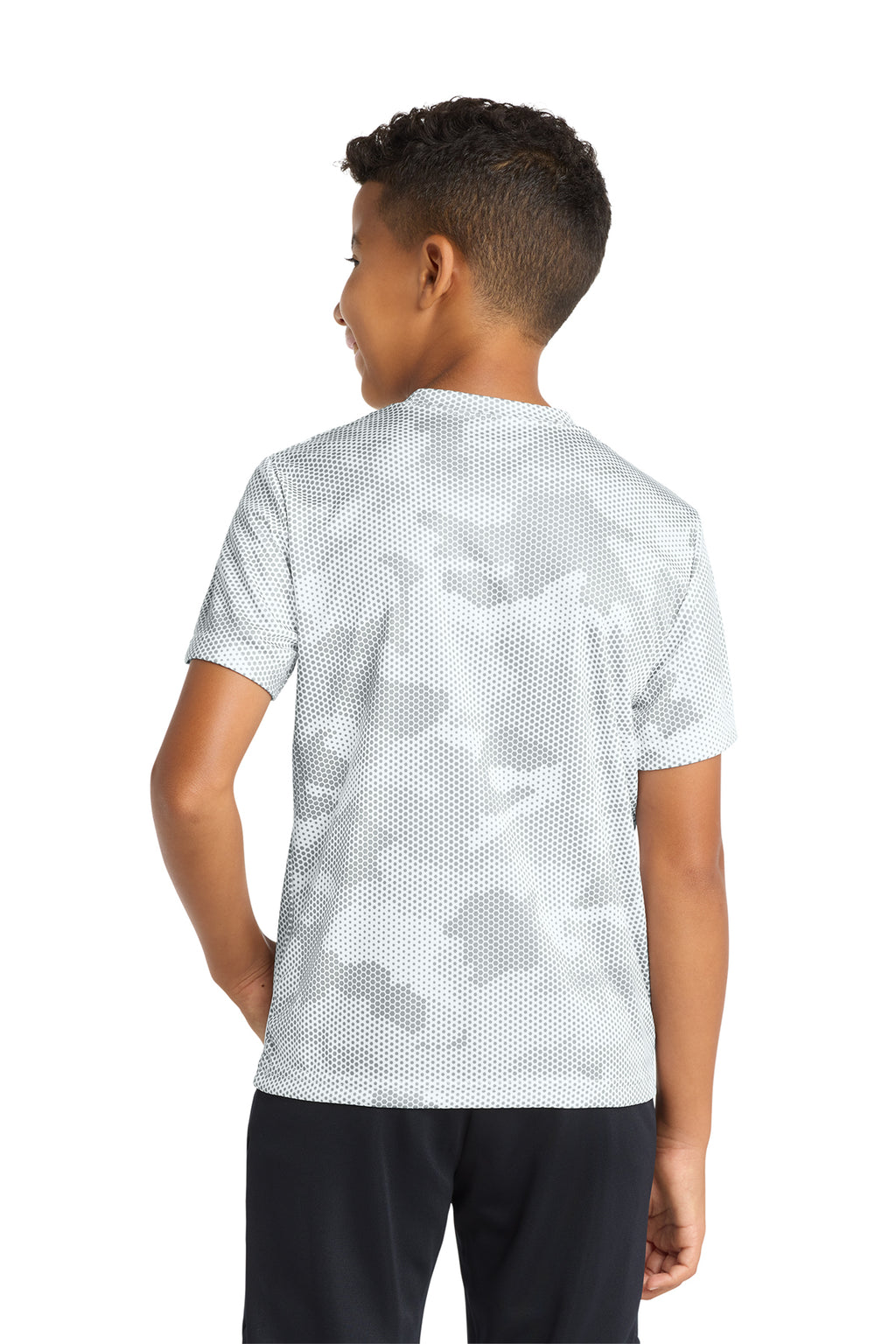 Sport‑Tek® Youth CamoHex Tee – YST370