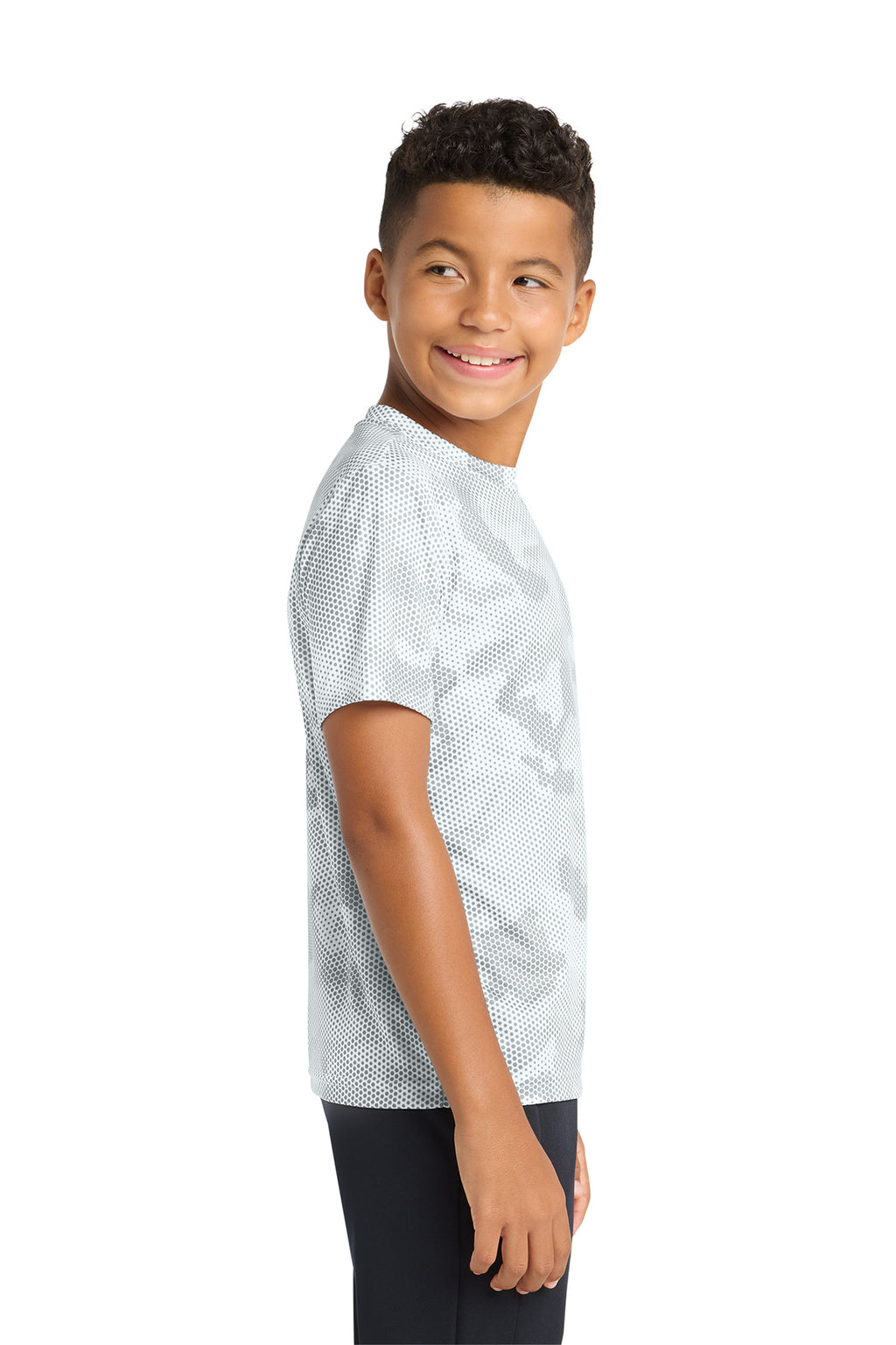 Sport‑Tek® Youth CamoHex Tee – YST370