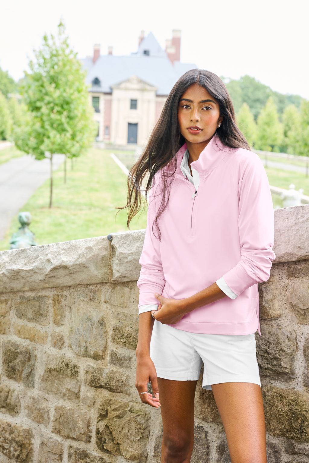 Brooks Brothers® Women’s Luxe Performance 1/4‑Zip – BB18215