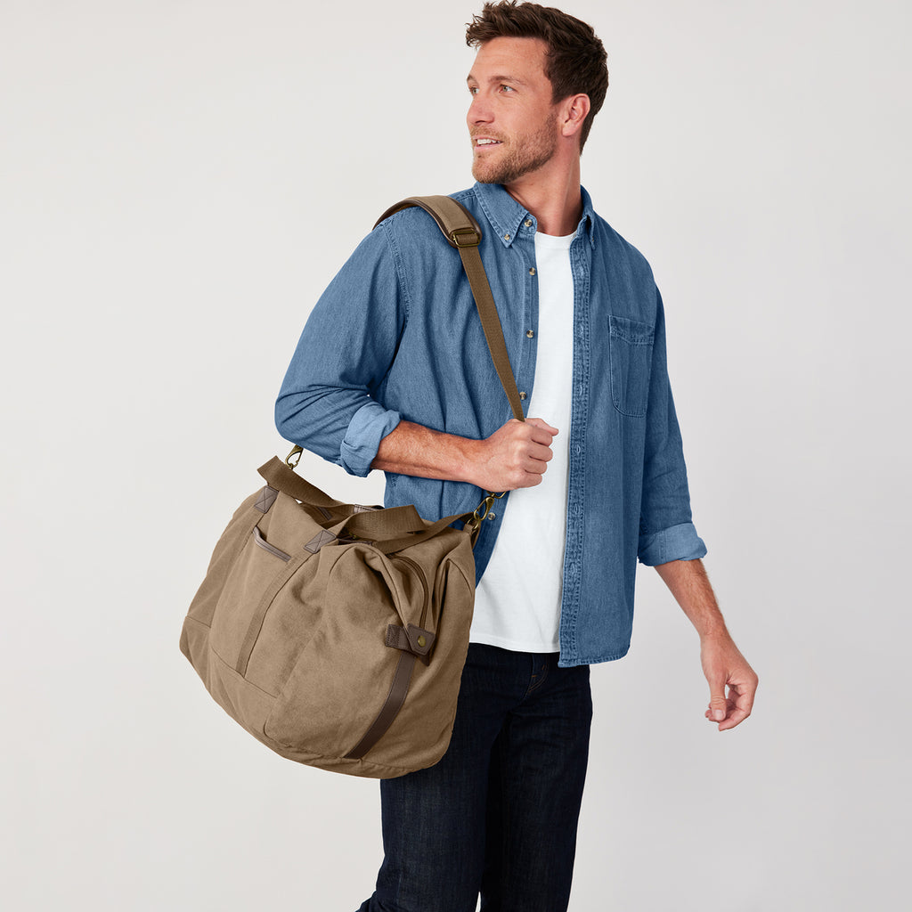 Port Authority® Washed Canvas Duffel – BG8030