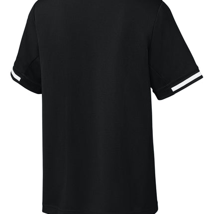 Sport-Tek® Youth Tough Mesh V-Neck Baseball Jersey – YST221