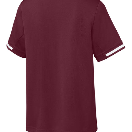 Sport-Tek® Youth Tough Mesh V-Neck Baseball Jersey – YST221